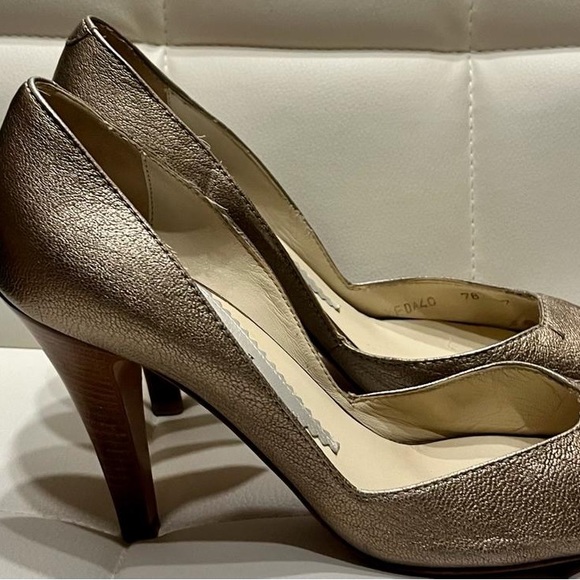 EMPORIO ARMANI LOGO CANVAS HEELS ITALIAN FOR WOMENS - Picture 10 of 12